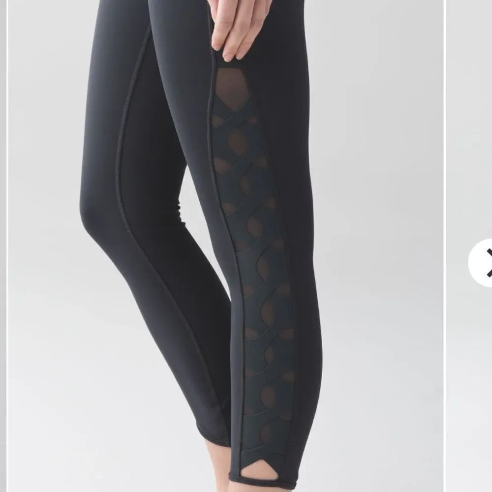 LULULEMON | Dark Gray Serene Tights High Waisted Leggings Women’s Size 10